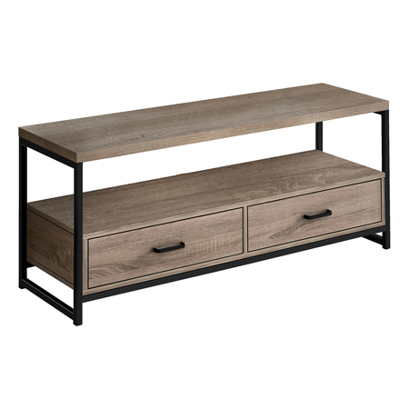 MONARCH SPECIALTIES Tv Stand, 48 Inch, Console, Storage Drawers, Living Room, Bedroom, Laminate, Brown I 2872